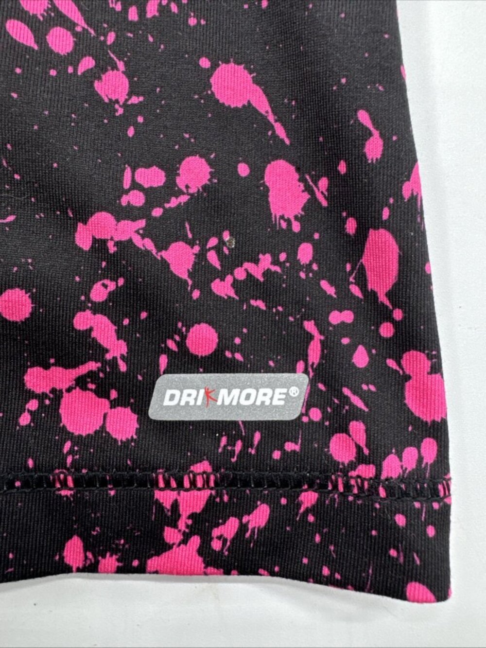 Danskin Now Top Womens Small Semi-Fitted Black Pink Razorback Built in Bra NEW - Picture 7 of 8